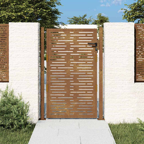 Vidaxxl Tor quadratisch 100x125 cm Cortenstahl