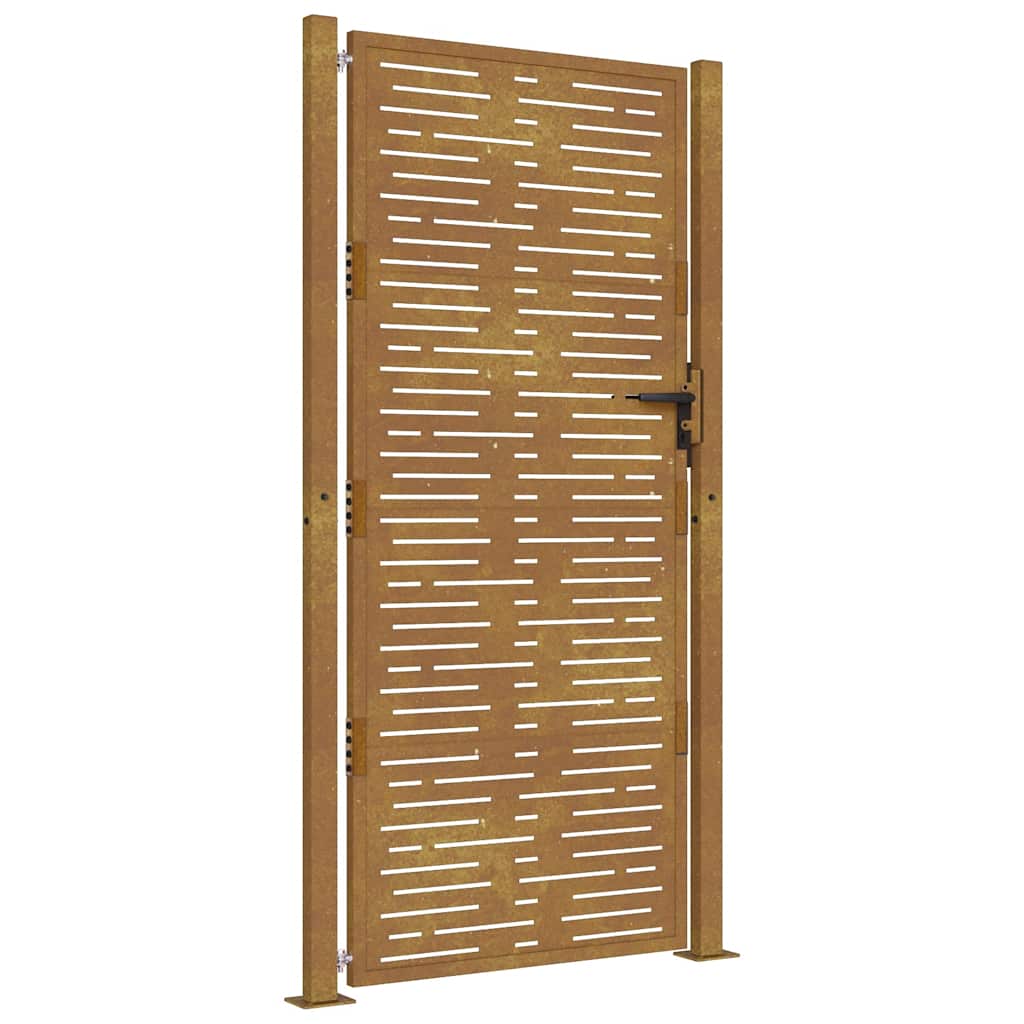 Vidaxxl-Tor 105x180 cm quadratischer Cortenstahl