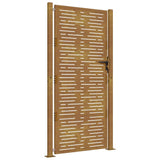 Vidaxxl-Tor 105x180 cm quadratischer Cortenstahl