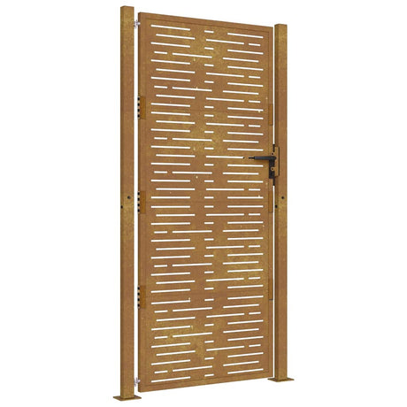 Vidaxxl-Tor 105x180 cm quadratischer Cortenstahl