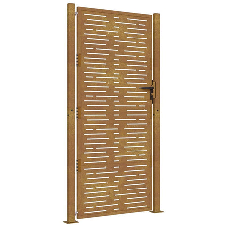 Vidaxxl-Tor 100x175 cm quadratischer Cortenstahl