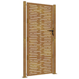 Vidaxxl-Tor 100x200 cm quadratischer Cortenstahl