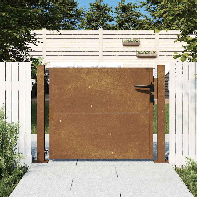 Vidaxxl-Tor 100x75 cm Cortenstahl