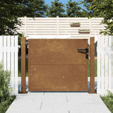 Vidaxxl-Tor 105x105 cm Cortenstahl