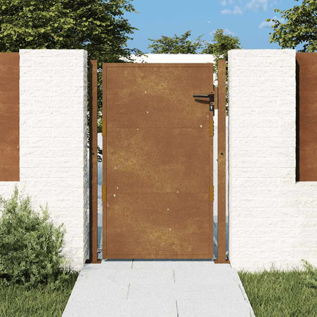 Vidaxxl-Tor 100x150 cm Cortenstahl
