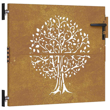 Vidaxl Poort 85x100 cm Baumdesign Cortenstaal