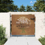 Vidaxl Poort 85x100 cm Baumdesign Cortenstaal