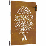 Vidaxl Poort 85x125 cm Baumdesign Cortenstaal