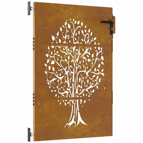 Vidaxl Poort 85x125 cm Baumdesign Cortenstaal
