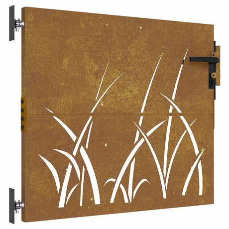 Vidaxxl Tor 85x75 cm Grasdesign Cortenstahl