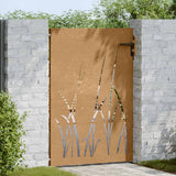 Vidaxl Poort 85x125 cm Grasdesign Cortenstaal