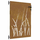 Vidaxl Poort 85x150 cm Grasdesign Cortenstaal
