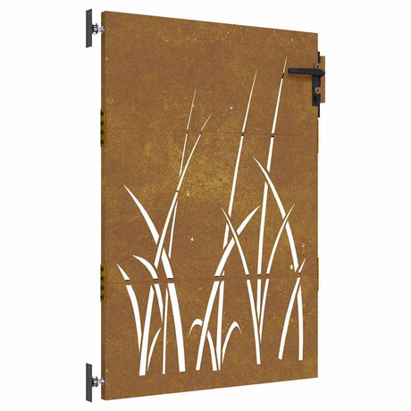 Vidaxl Poort 85x150 cm Grasdesign Cortenstaal