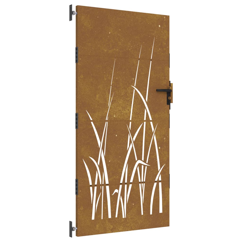 Vidaxxl Tor 85x175 cm Grasdesign Cortenstahl