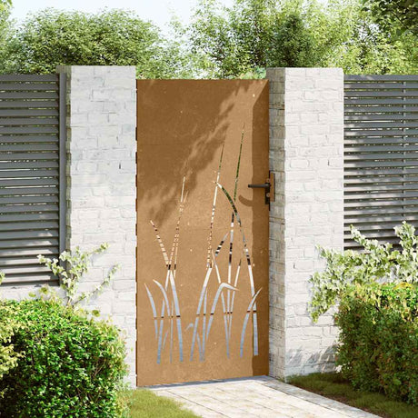 Vidaxxl Tor 85x175 cm Grasdesign Cortenstahl