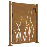 Vidaxxl Tor 105x155 cm Grasdesign Cortenstahl