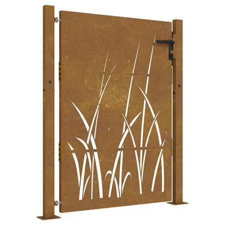Vidaxxl Tor 105x155 cm Grasdesign Cortenstahl