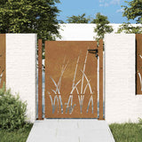 Vidaxxl Tor 105x155 cm Grasdesign Cortenstahl