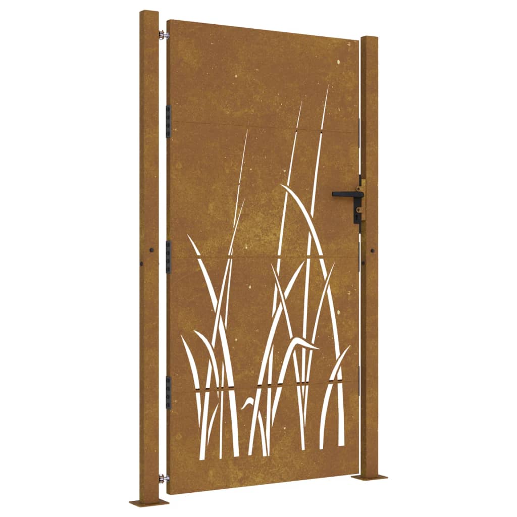 Vidaxxl Tor 105x180 cm Grasdesign Cortenstahl
