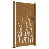 Vidaxxl Tor 105x180 cm Grasdesign Cortenstahl