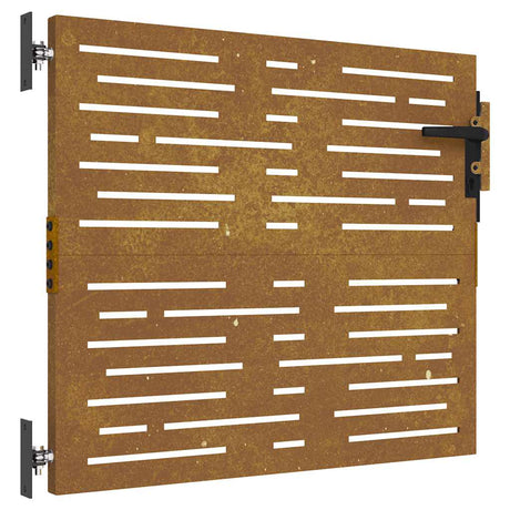VIDAXL -Anschluss 85x100 cm Quadrat Corten Stahl