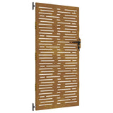 Vidaxxl-Tor 85x175 cm quadratischer Cortenstahl