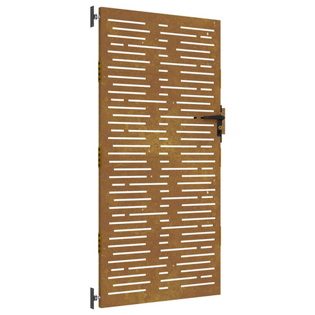 Vidaxxl-Tor 85x175 cm quadratischer Cortenstahl