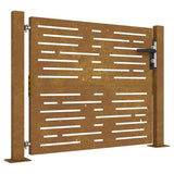 Vidaxxl-Tor 105x80 cm quadratischer Cortenstahl