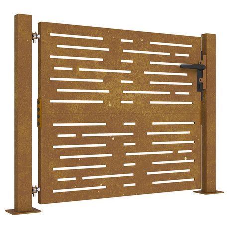 Vidaxxl-Tor 105x105 cm quadratischer Cortenstahl