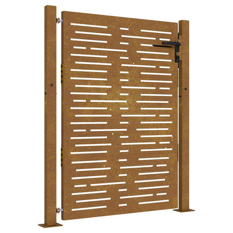 Vidaxxl-Tor 105x130 cm quadratischer Cortenstahl