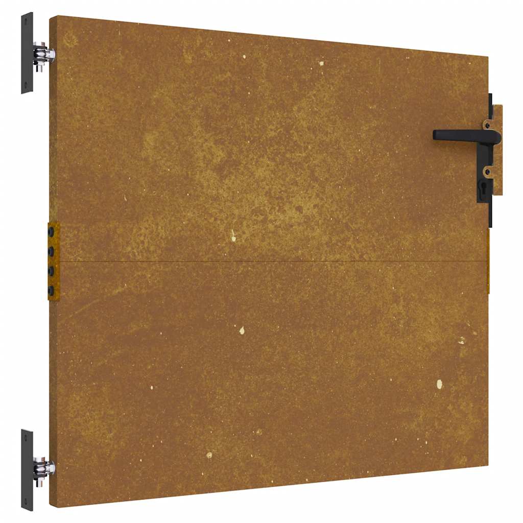 Vidaxl poort 85x75 cm cortenstaal