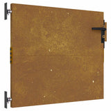 Vidaxl poort 85x75 cm cortenstaal