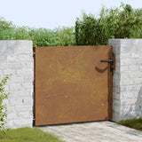 Vidaxl poort 85x100 cm cortenstaal