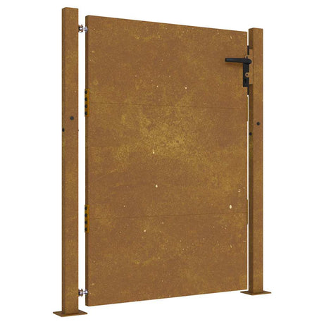 Vidaxl poort 100x125 cm cortenstaal