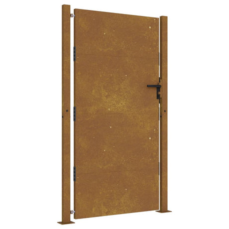 VIDAXL -Port 105x205 cm Cortenstahl