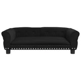 Vidaxl Hundekorb 95x5 x 30 cm Samt Schwarz