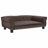 Vidaxl Hundekorb 95x55x30 cm künstliches Lederbraun
