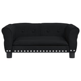 Vidaxl Hundekorb 70x45x30 cm Samt Schwarz