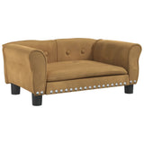 Vidaxl Hundekorb 70x45x30 cm Samtbraun