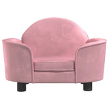 Vidaxxl Hundebett 66x40x45 cm samtrosa