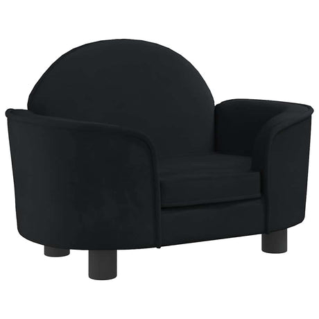 Vidaxl Hundekorb 66x40x45 cm Samt Schwarz