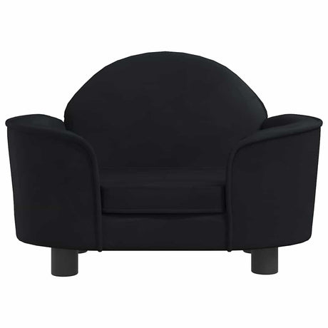 Vidaxl Hundekorb 66x40x45 cm Samt Schwarz