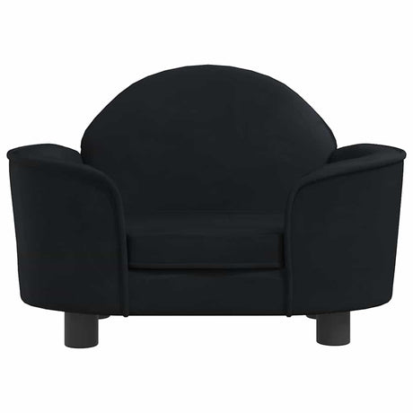 Vidaxl Hundekorb 66x40x45 cm Samt Schwarz