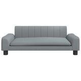 Vidaxl Hundekorb 90x53x30 cm Stoff hellgrau
