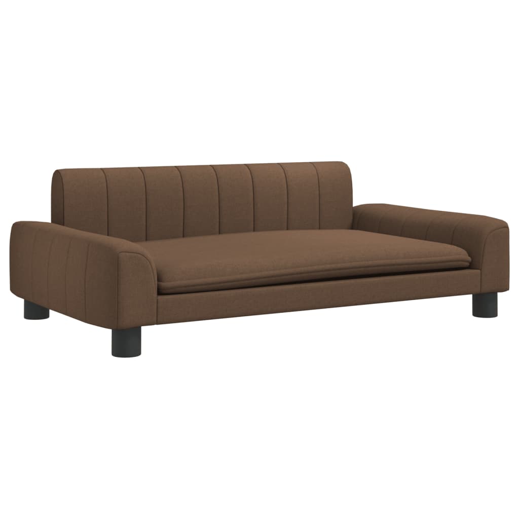 VidaXL Hundebett 90x53x30 cm Stoff braun