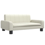 Vidaxxl Hundebett 70x45x30 cm Kunstleder cremefarben