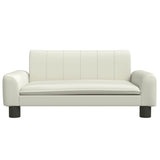 Vidaxxl Hundebett 70x45x30 cm Kunstleder cremefarben