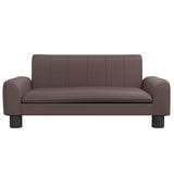Vidaxxl Hundebett 70x45x30 cm Kunstleder braun