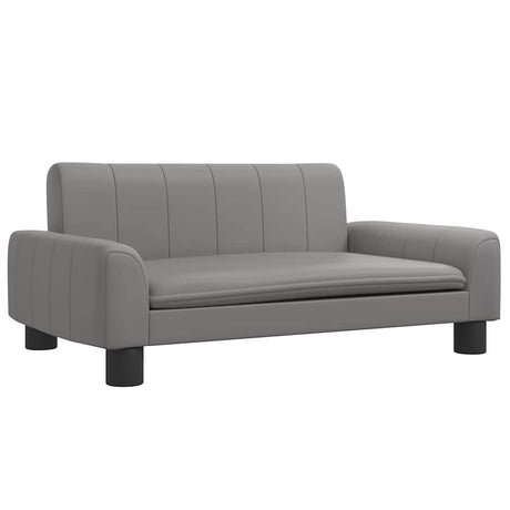 VidaXL Hundebett 70x45x30 cm Kunstleder grau