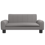VidaXL Hundebett 70x45x30 cm Kunstleder grau